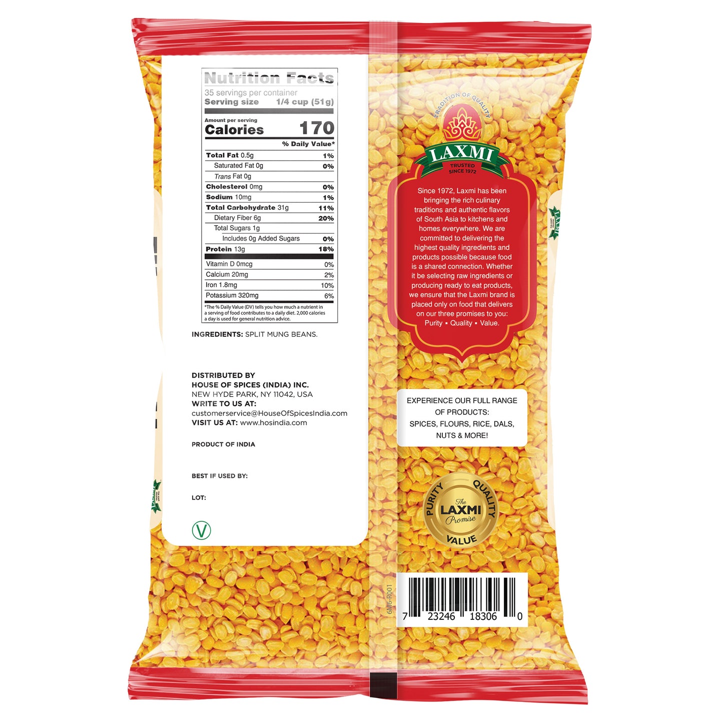 Moong Dal (Split Mung Beans)