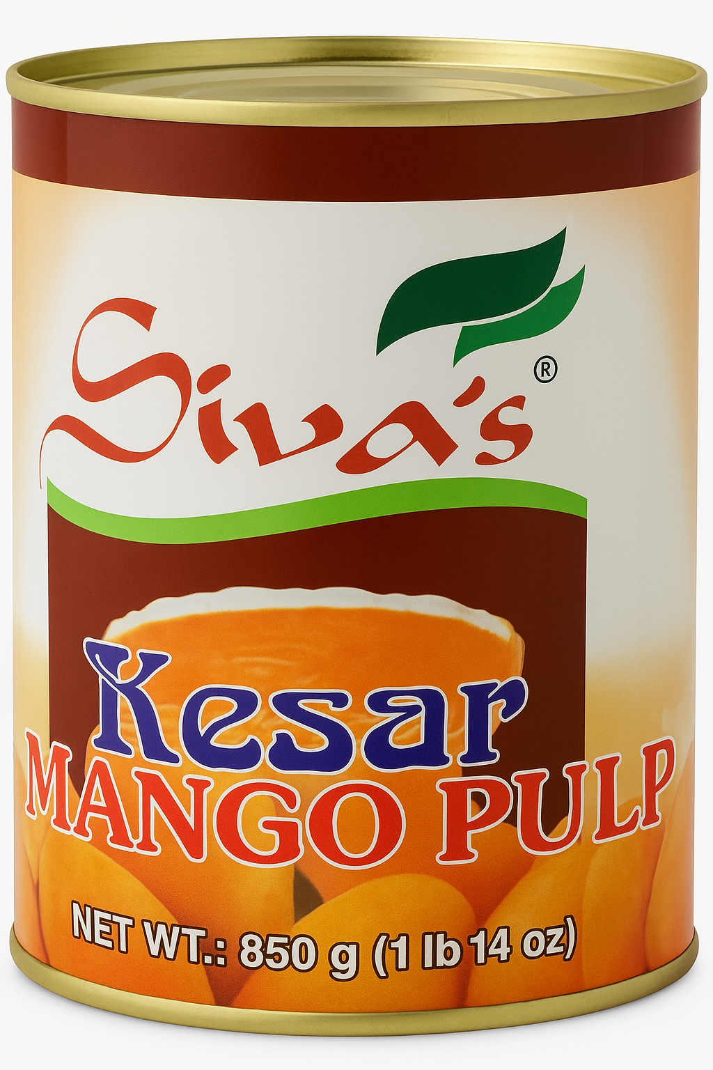 Siva’s Kesar Mango Pulp 850 g